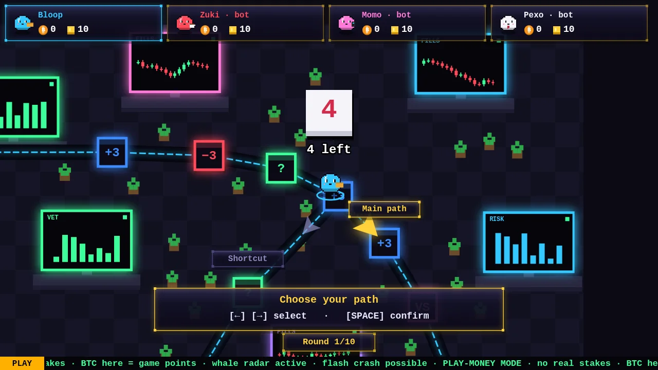 Fork: main path or shortcut