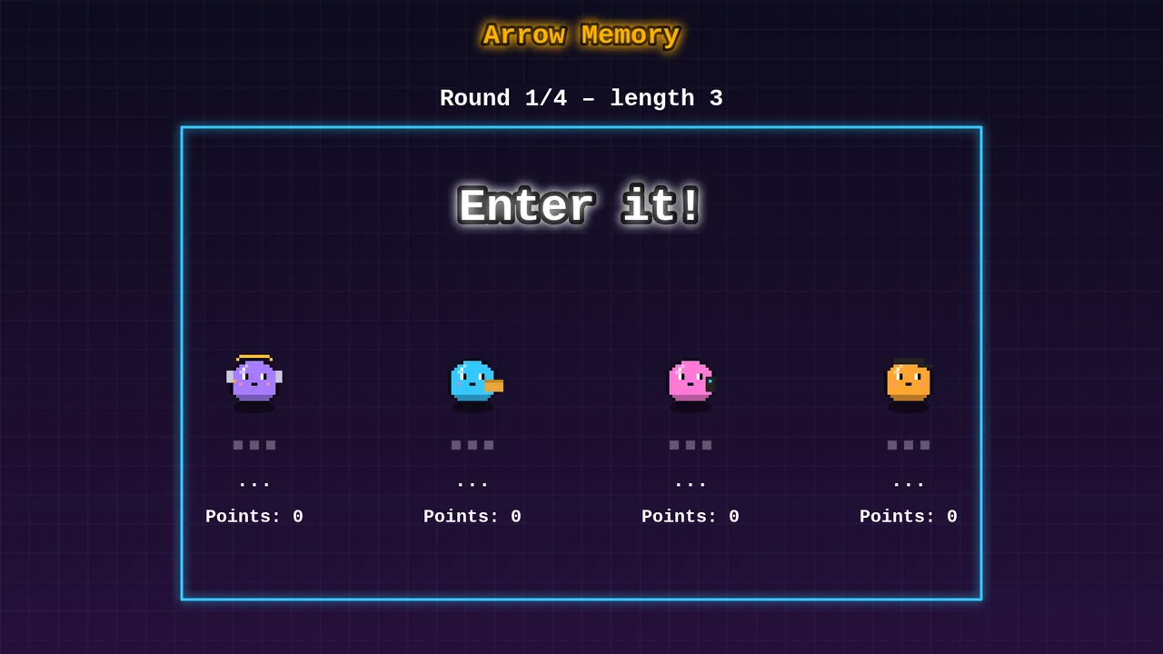 Minigame Arrow Memory